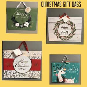 10 Pack 14”Large Christmas Gift Bags 
Christmas Holiday